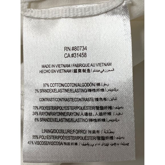 Y2K Vtg BCBGMAXAZRIA XS White Tie Waist Blouse RH10461 GUC Long Sleeve - Picture 7 of 11